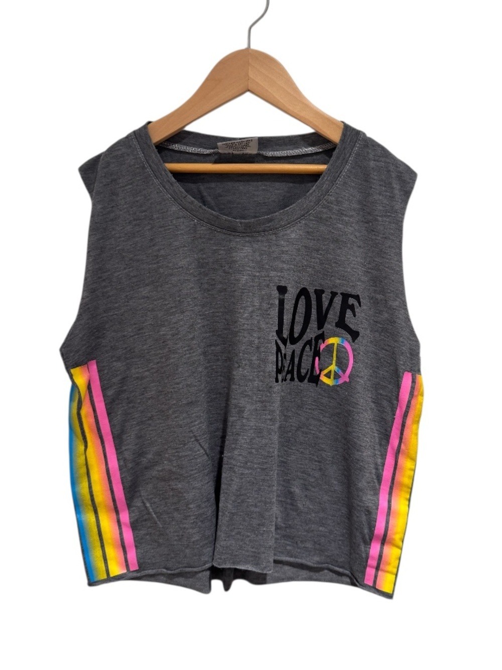 FIREHOUSE graphic print grey muscle tank - size XL